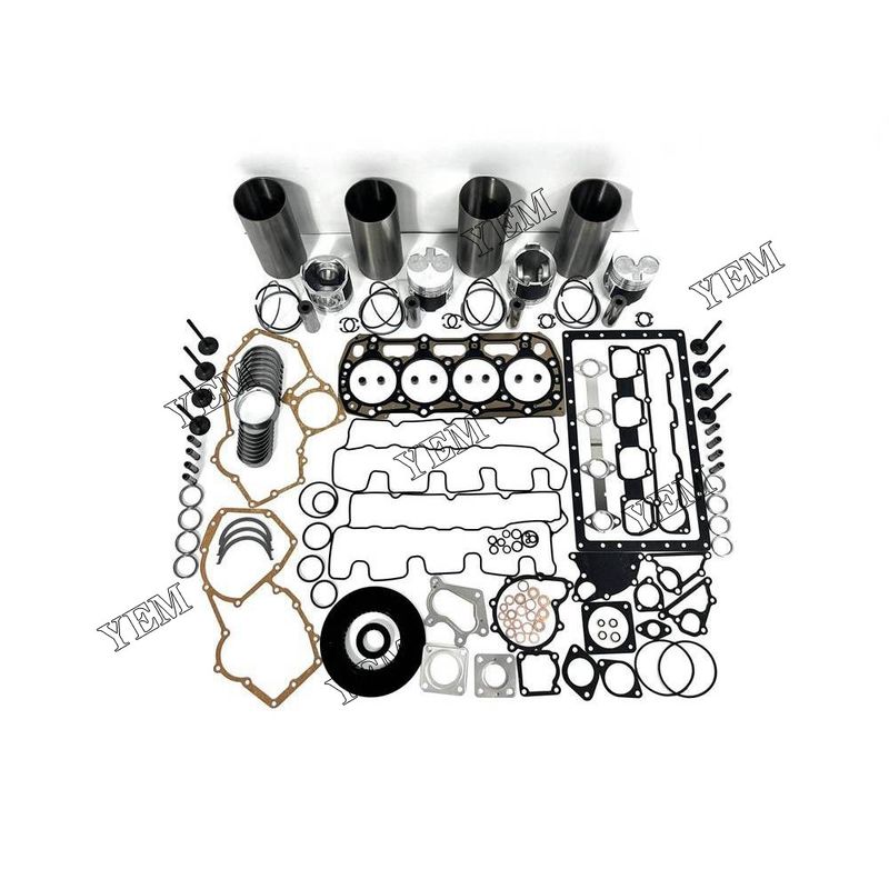 For Perkins 404D-22 Cylinder Liner Kit Full gasket set  Excavator Engine