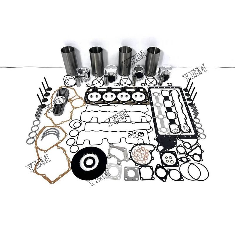 For Perkins 404D-22 Cylinder Liner Kit Full gasket set  Excavator Engine